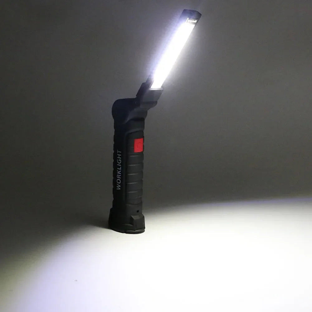 Shunmaii Portable COB LED Flashlight USB Rechargeable Work Light
