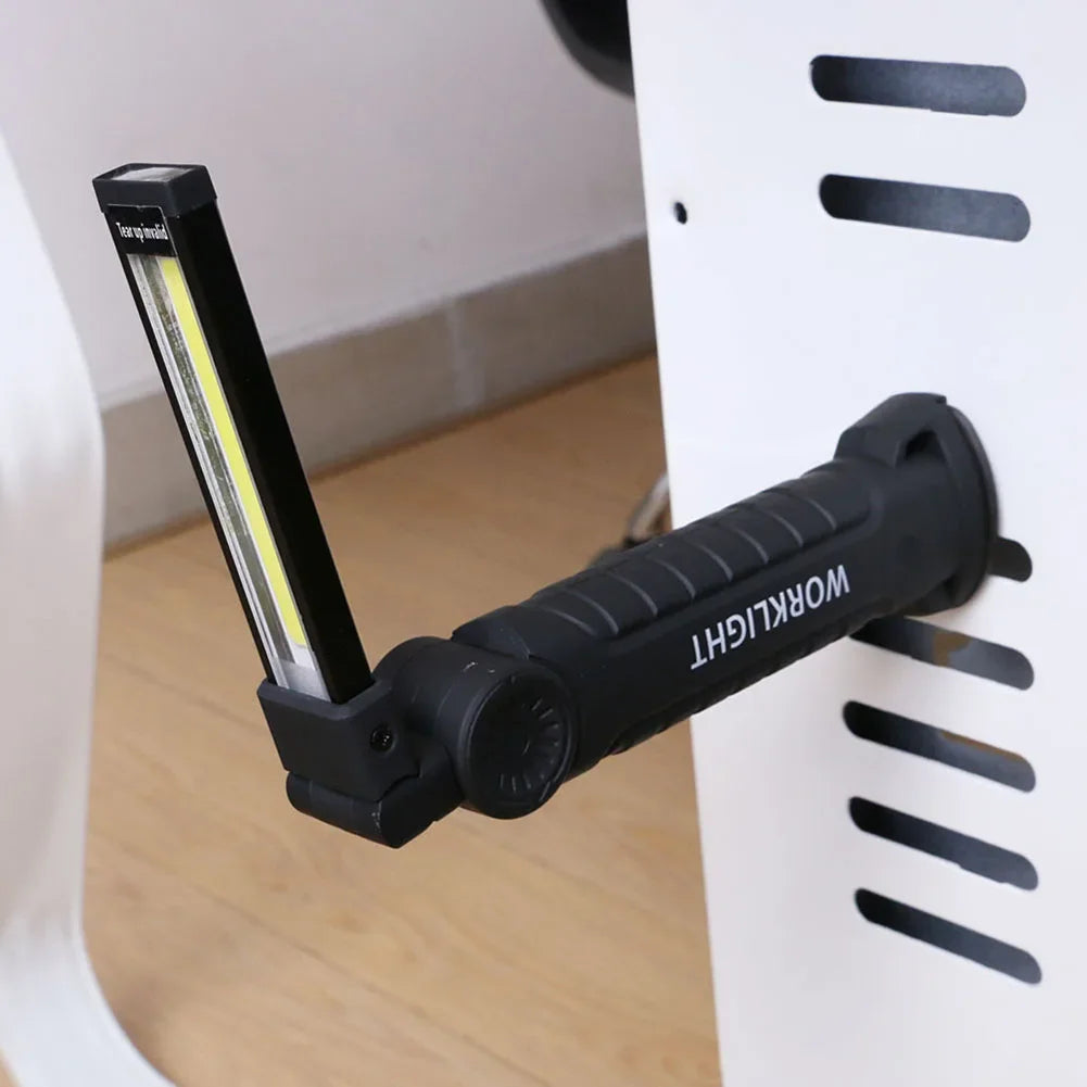 Shunmaii Portable COB LED Flashlight USB Rechargeable Work Light