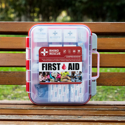 RHINO RESCUE 350-Piece OSHA All-Purpose First Aid Kit Home Office
