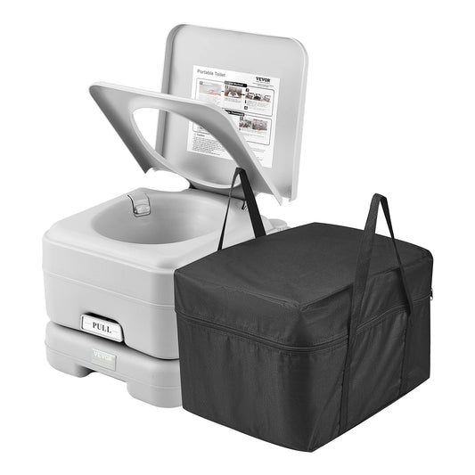 SucceBuy Portable Camping Toilet With Push Button Flush Odorless