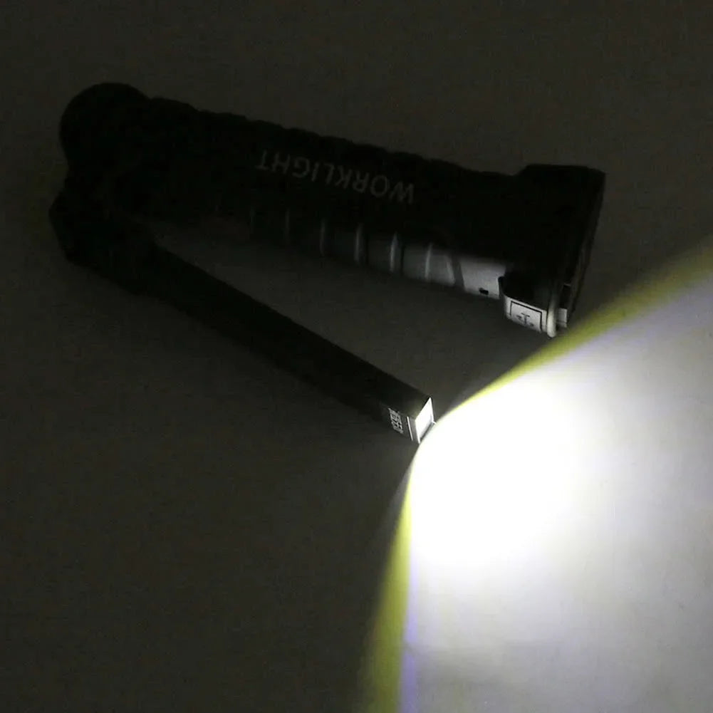 Shunmaii Portable COB LED Flashlight USB Rechargeable Work Light